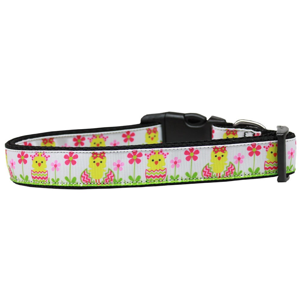 Pet Dog & Cat Nylon Collar or Leash, "Spring Chicken"-0