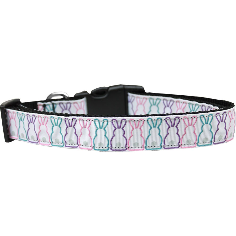 Pet Dog & Cat Nylon Collar or Leash, "Bunny Tails"-0