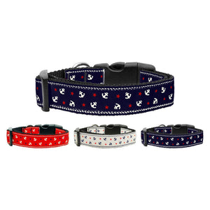 Pet Dog & Cat Nylon Collar or Leash, "Anchors"-0