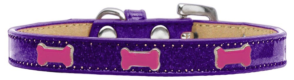 Dog, Puppy & Pet Widget Ice Cream Collar, "Pink Bone"-4