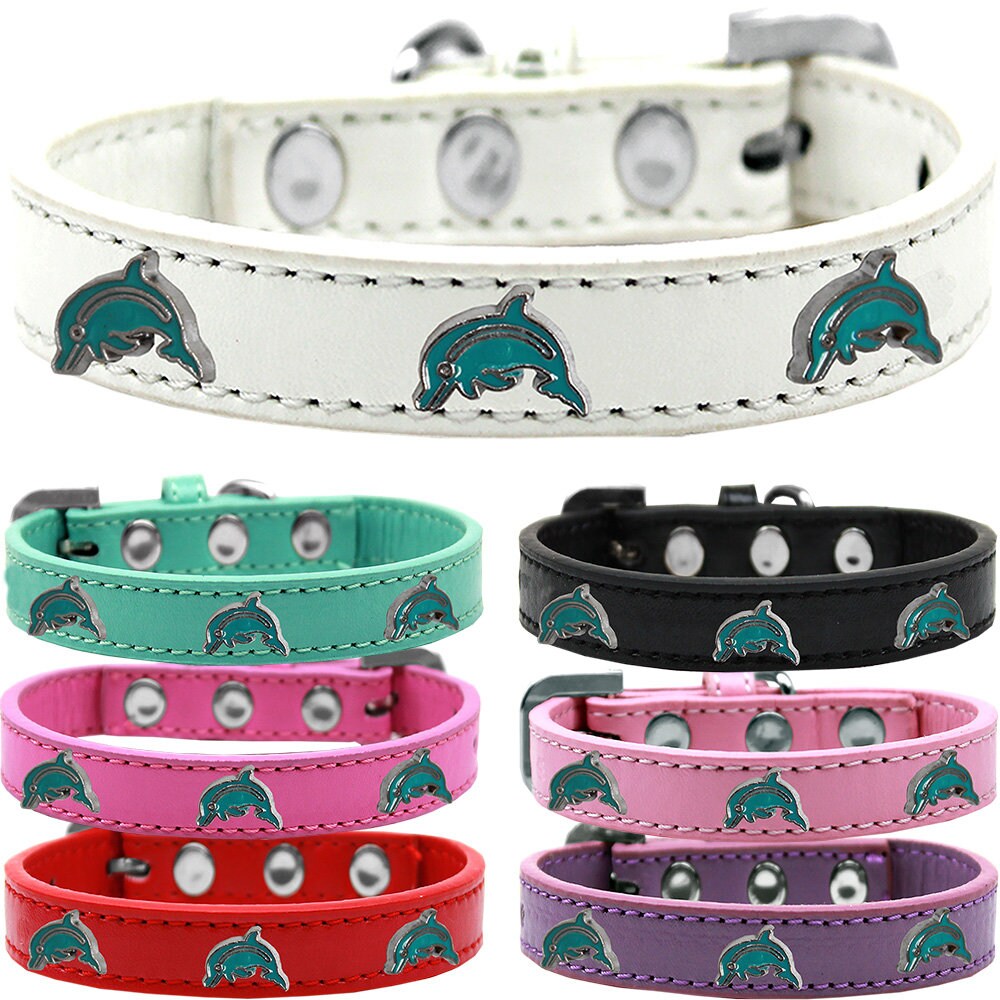 Dog, Puppy & Pet Widget Fashion Collar, "Dolphin"-0