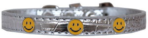 Dog, Puppy & Pet Designer Croc Widget Collar, "Happy Face"-4