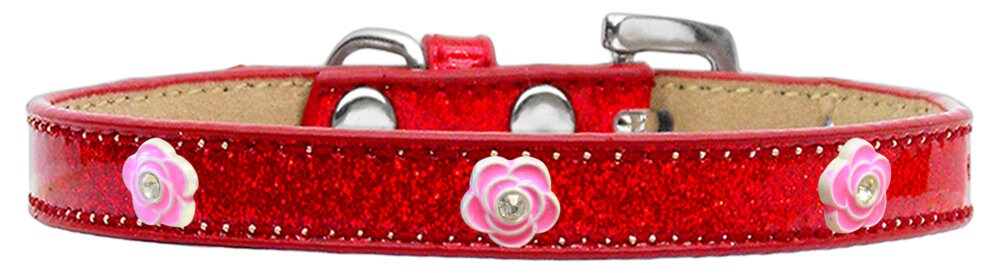 Dog, Puppy & Pet Widget Ice Cream Collar, "Bright Pink Rose"-6