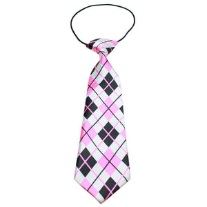 Big Dog Neck Ties, "Pink Argyle"-0