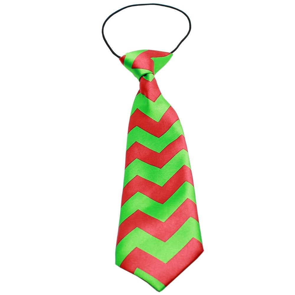 Big Dog Neck Ties, "Christmas Chevron"-0