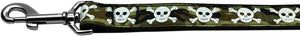 Pet Dog & Cat Nylon Collar or Leash, "Camo Skulls"-3