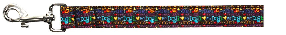 Pet Dog & Cat Nylon Collar or Leash, "I Love My Dog"-3