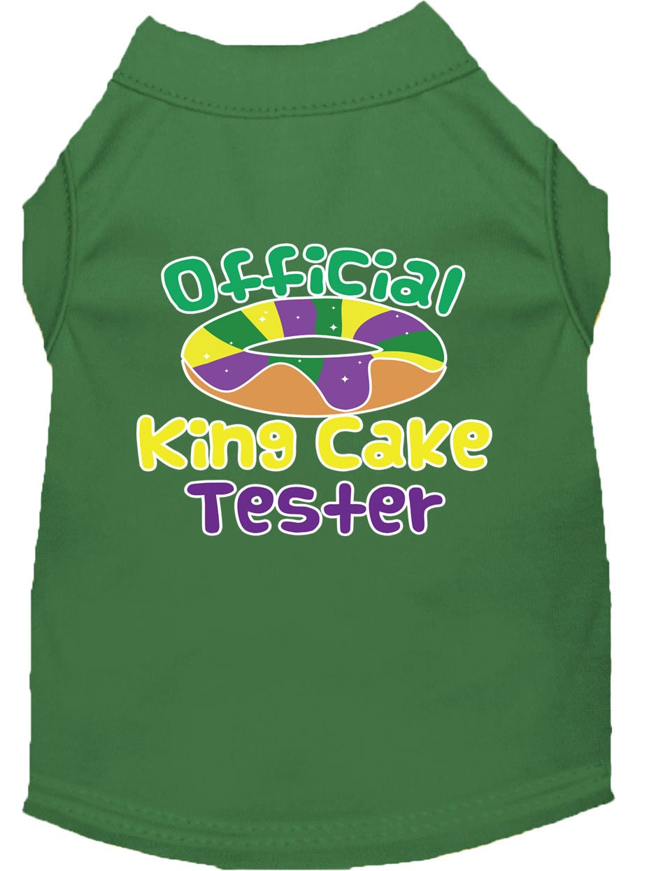 Pet Dog & Cat Shirt Screen Printed, "King Cake Tester"-4