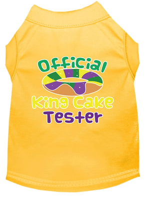 Pet Dog & Cat Shirt Screen Printed, "King Cake Tester"-7