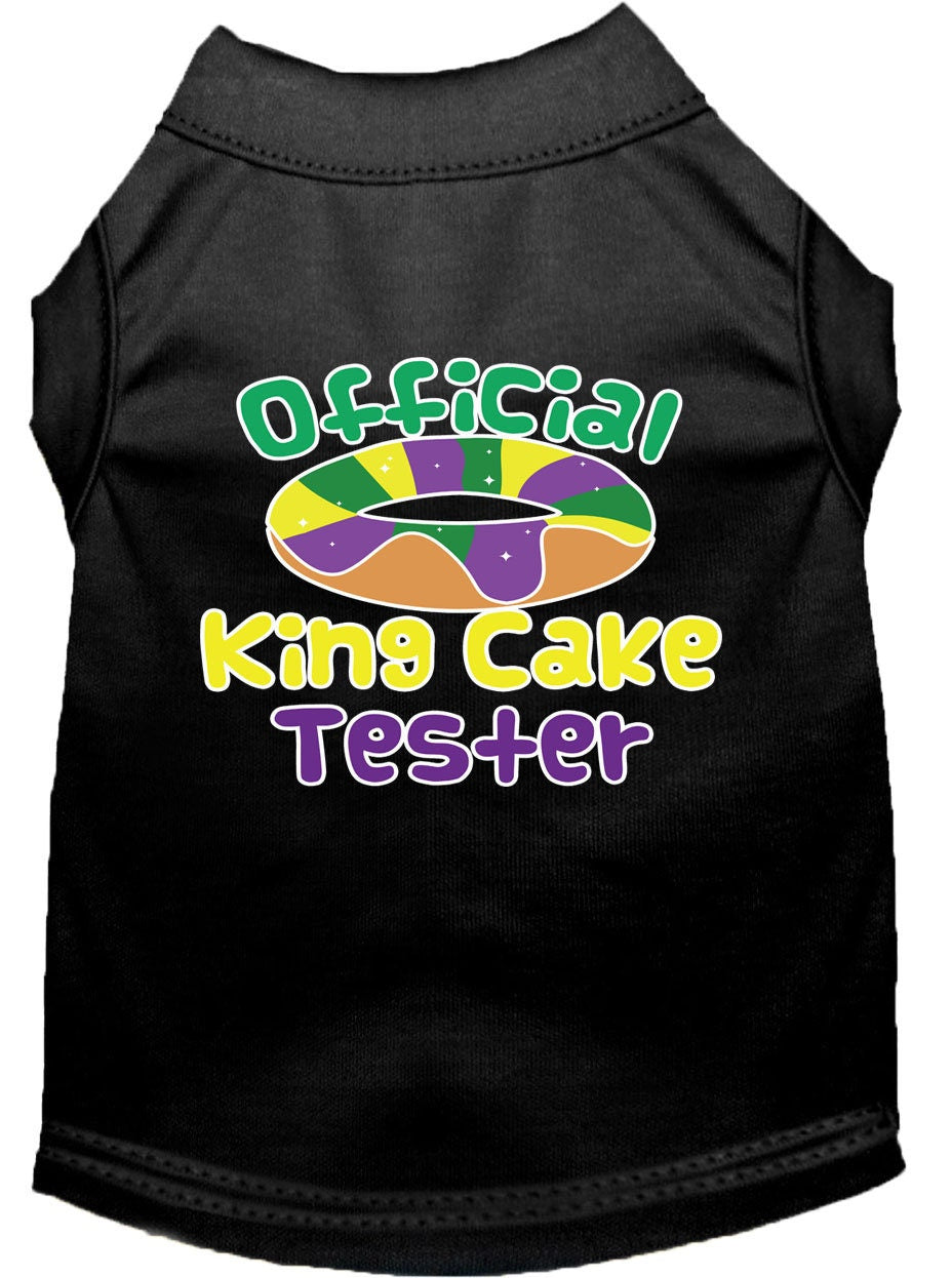 Pet Dog & Cat Shirt Screen Printed, "King Cake Tester"-15