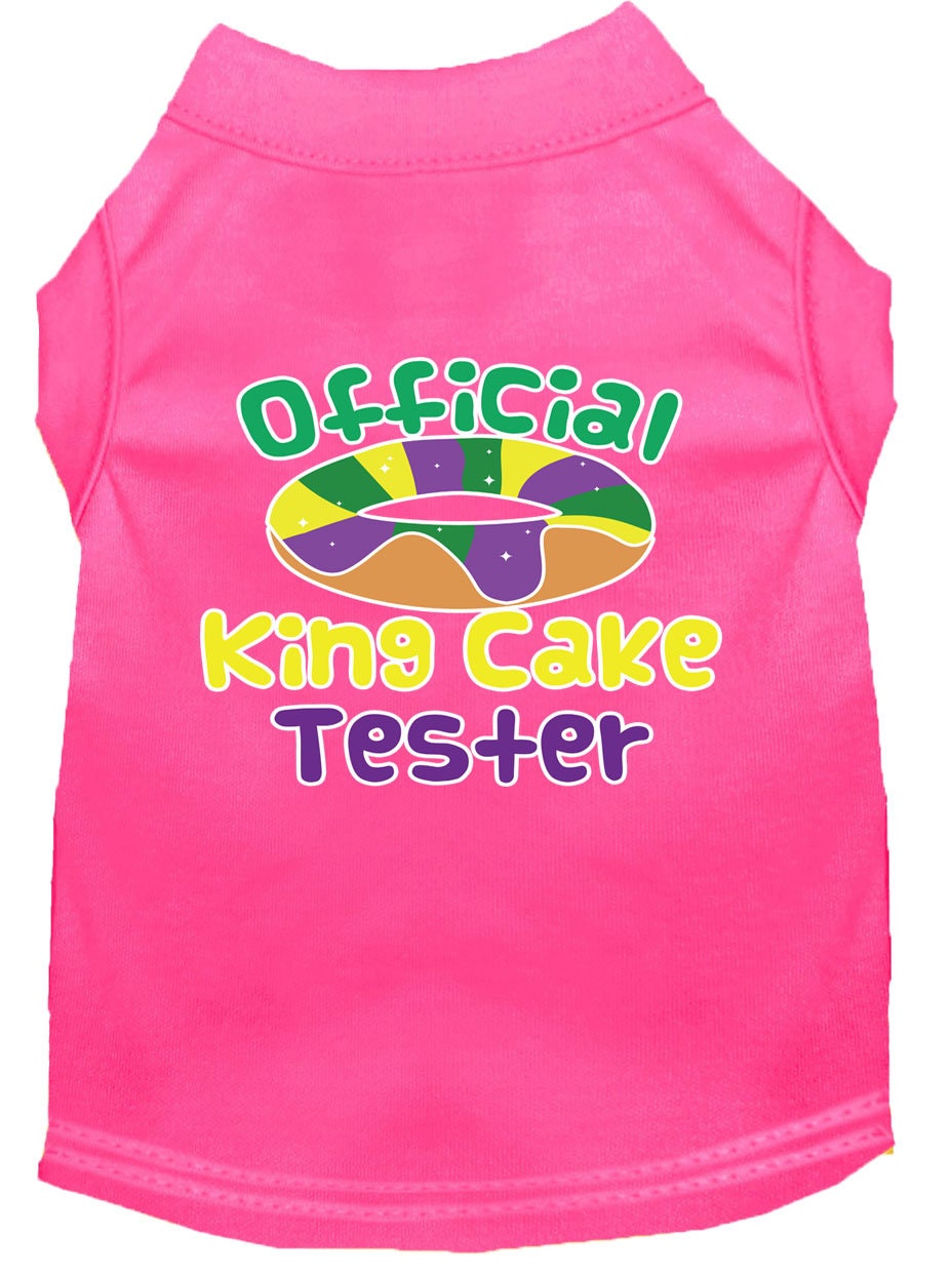 Pet Dog & Cat Shirt Screen Printed, "King Cake Tester"-11