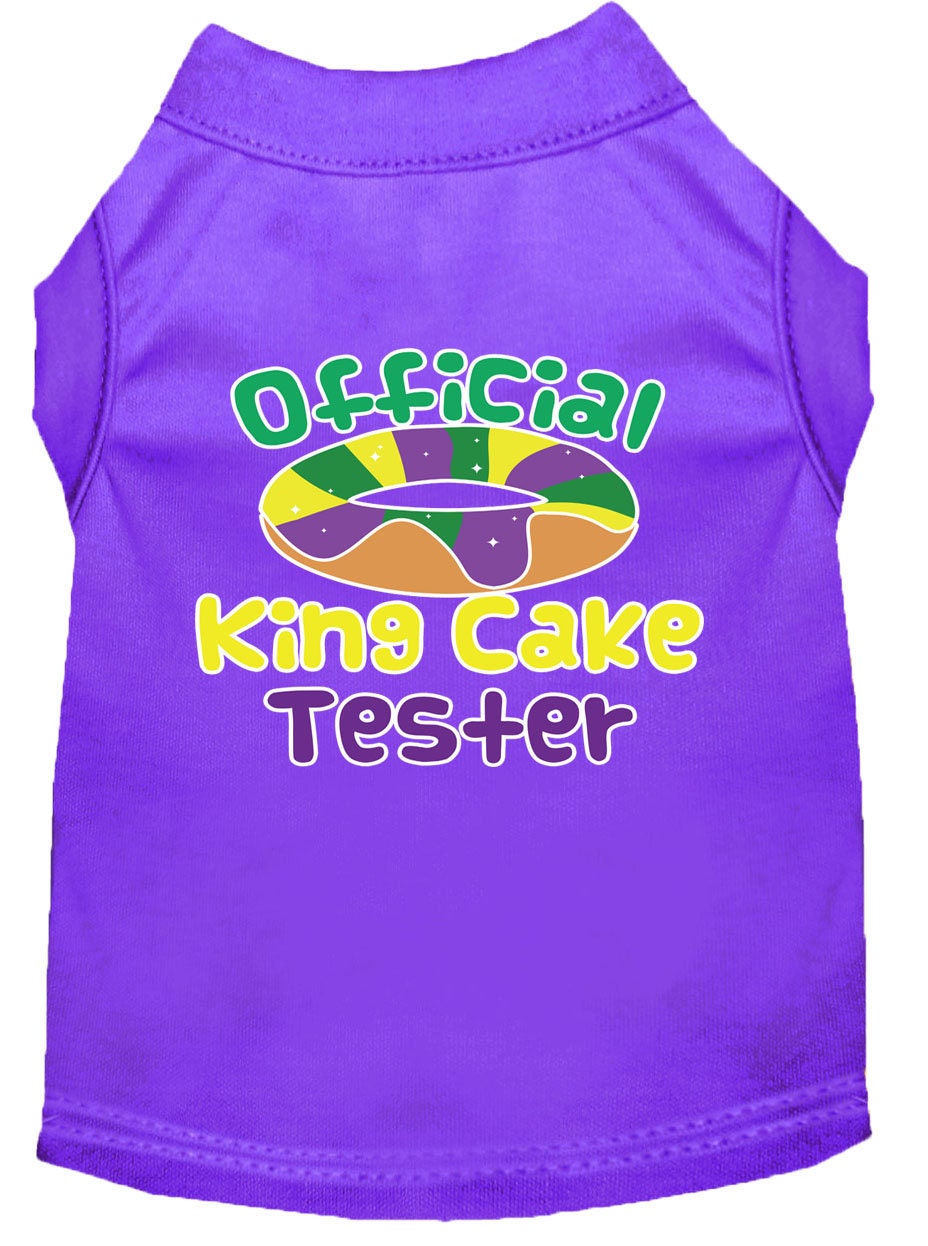 Pet Dog & Cat Shirt Screen Printed, "King Cake Tester"-12