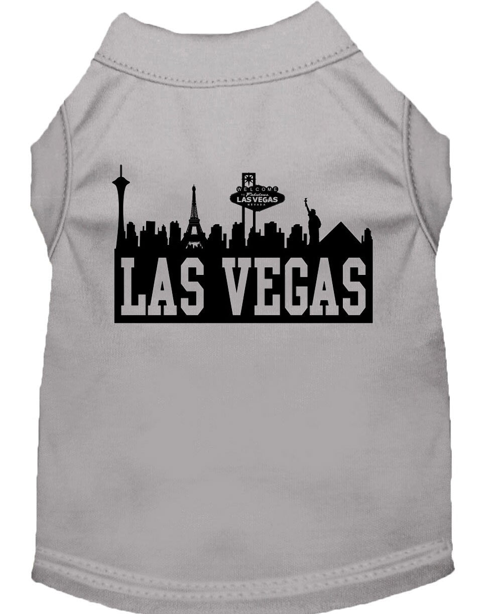 Pet Dog & Cat Shirt Screen Printed, "Las Vegas Skyline"-4