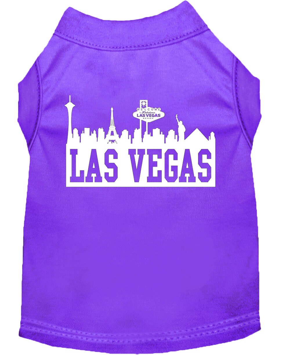 Pet Dog & Cat Shirt Screen Printed, "Las Vegas Skyline"-7