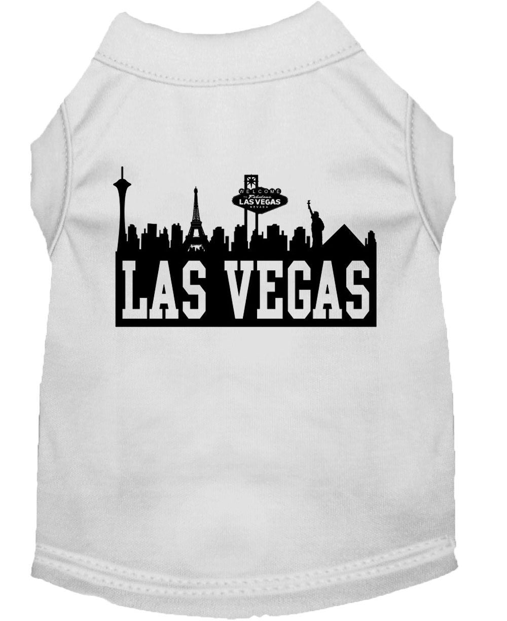 Pet Dog & Cat Shirt Screen Printed, "Las Vegas Skyline"-10