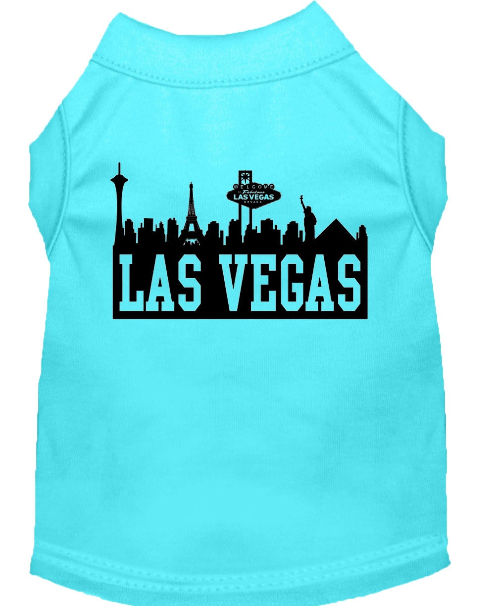 Pet Dog & Cat Shirt Screen Printed, "Las Vegas Skyline"-8