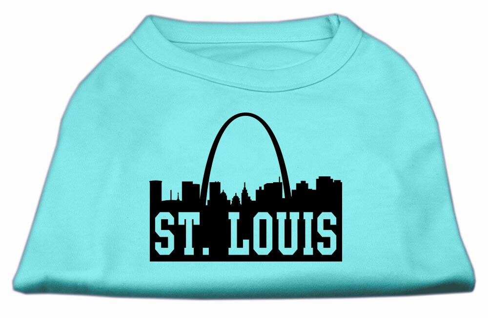 Pet Dog & Cat Shirt Screen Printed, "St. Louis Skyline"-4