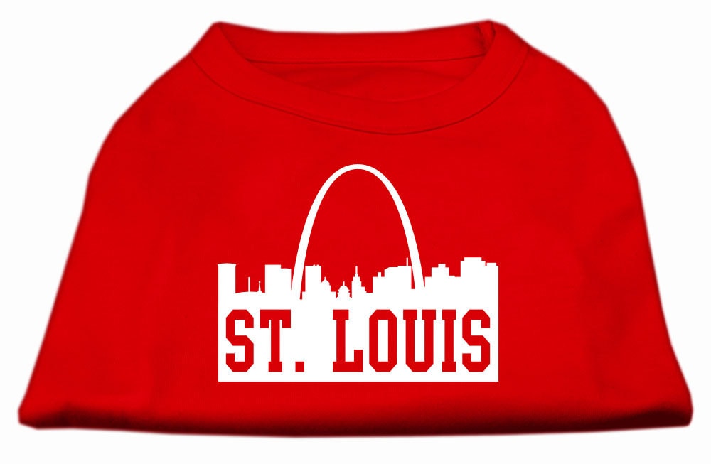 Pet Dog & Cat Shirt Screen Printed, "St. Louis Skyline"-8