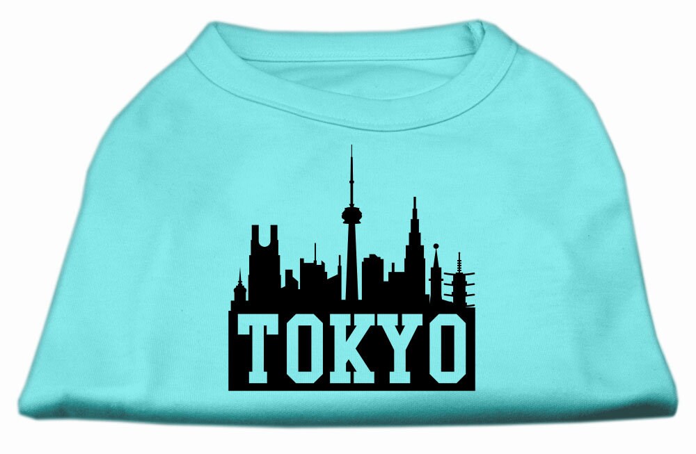 Pet Dog & Cat Shirt Screen Printed, "Tokyo Skyline"-9