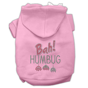 Christmas Pet Dog & Cat Hoodie Rhinestone, "Bah Humbug"-6