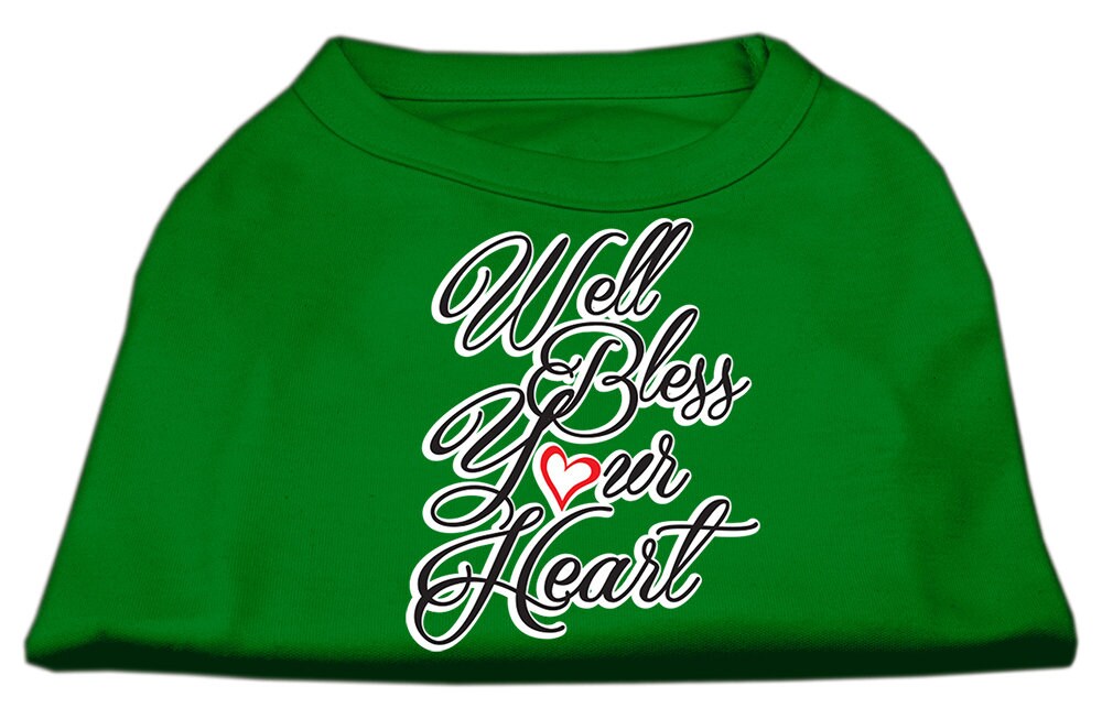 Pet Dog & Cat Shirt Screen Printed, "Well Bless Your Heart"-10