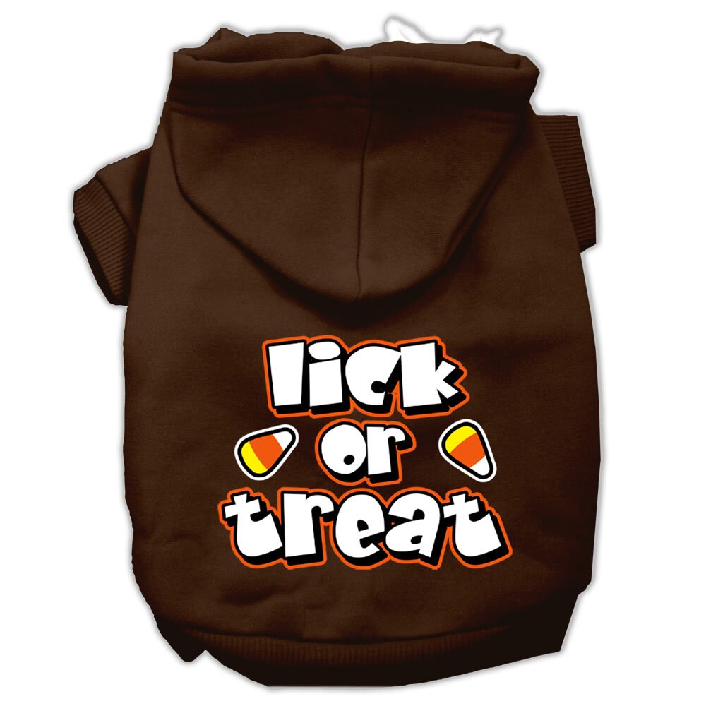 Halloween Pet, Dog & Cat Hoodie Screen Printed, "Lick or Treat"-8