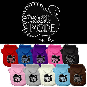 Thanksgiving Pet, Dog and Cat Hoodie Screen Printed, "Feast Mode"-0