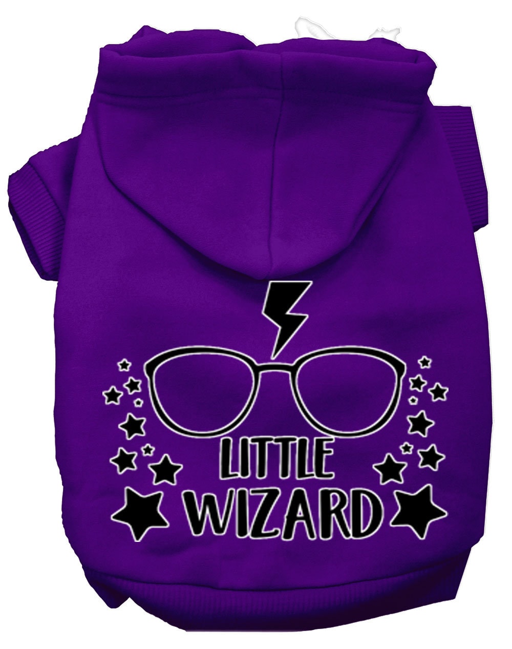 Pet Dog & Cat Hoodie Screen Printed, "Little Wizard"-9