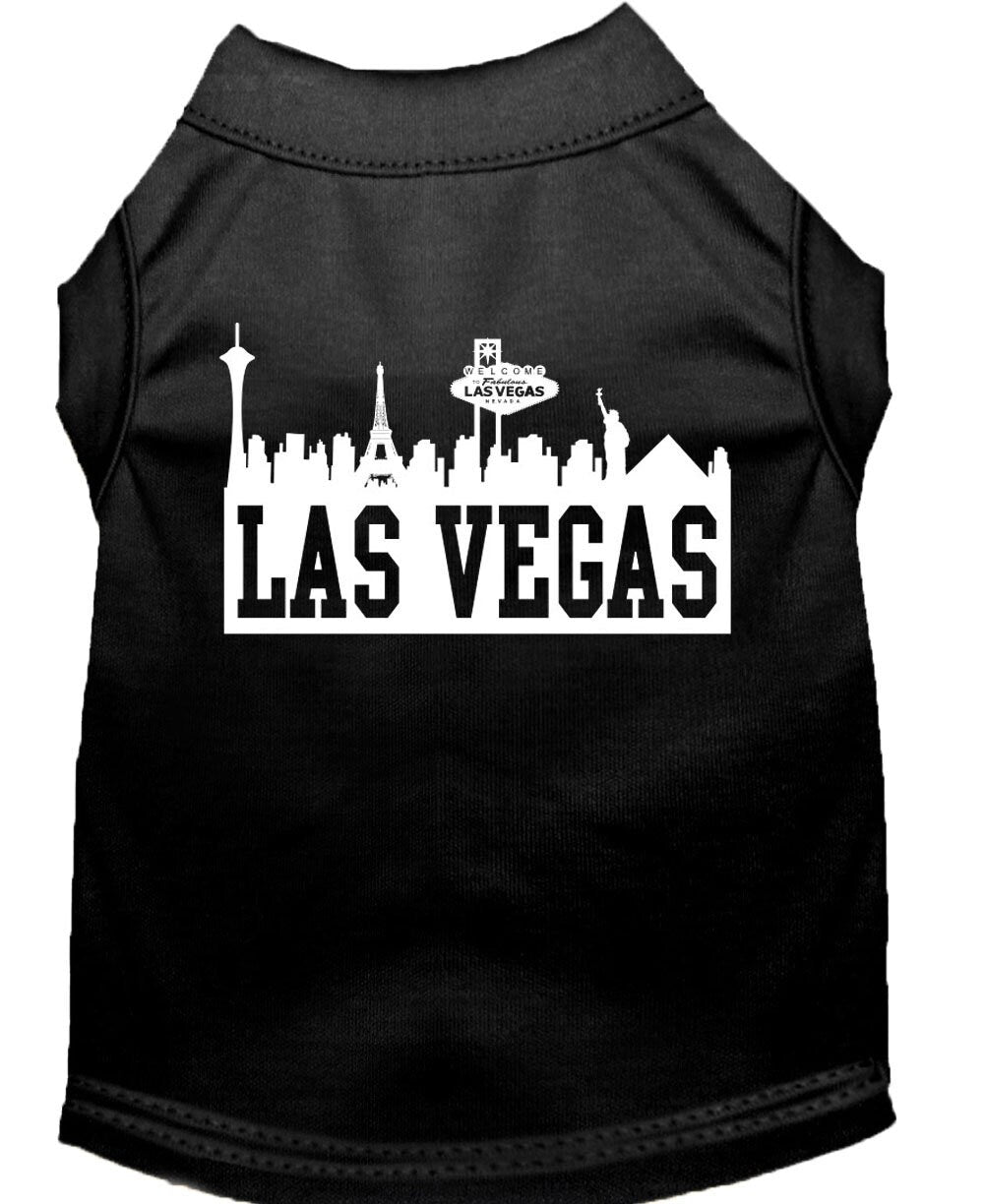 Pet Dog & Cat Shirt Screen Printed, "Las Vegas Skyline"-2