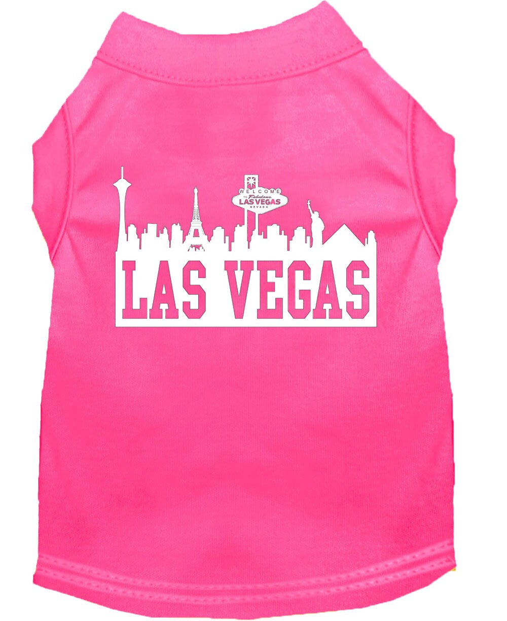 Pet Dog & Cat Shirt Screen Printed, "Las Vegas Skyline"-3