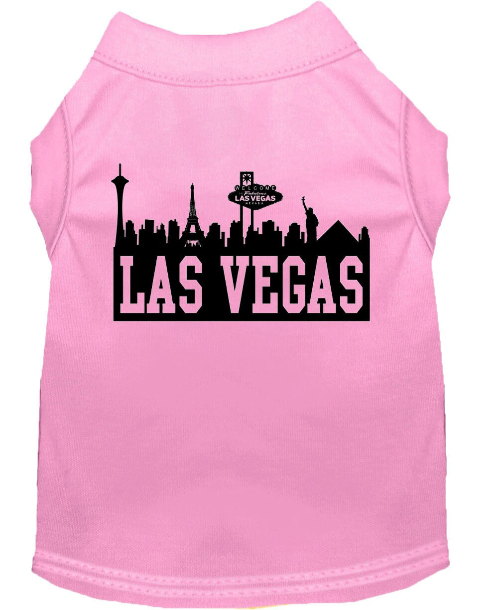 Pet Dog & Cat Shirt Screen Printed, "Las Vegas Skyline"-6