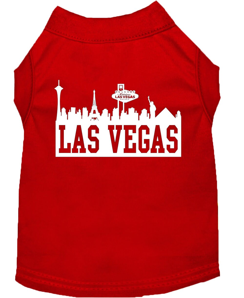 Pet Dog & Cat Shirt Screen Printed, "Las Vegas Skyline"-9