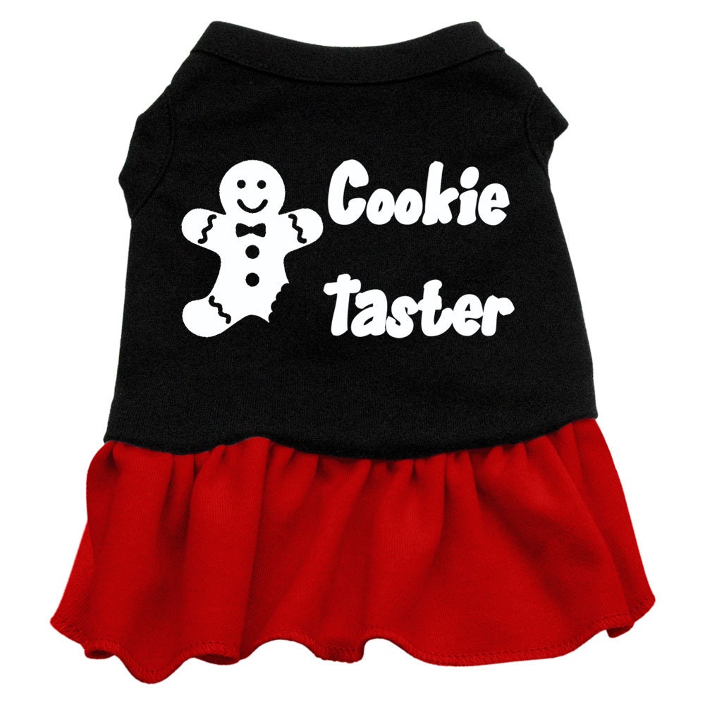 Christmas Pet Dog & Cat Dress Screen Printed, "Cookie Taster"-3