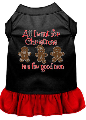 Christmas Pet Dog & Cat Dress Screen Printed, "All I Want For Christmas Is A Few Good Men"-9