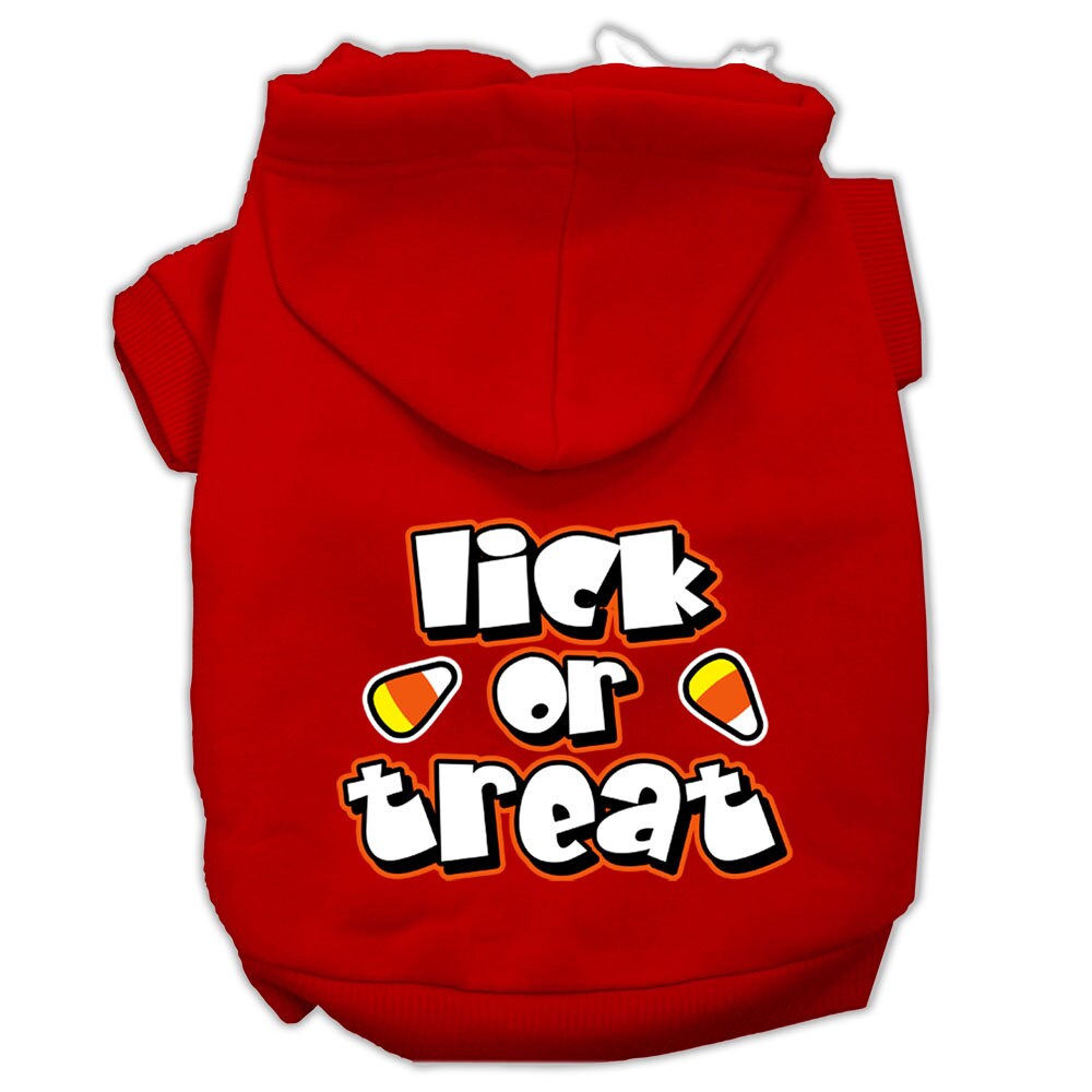 Halloween Pet, Dog & Cat Hoodie Screen Printed, "Lick or Treat"-11