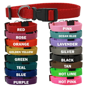 Pet Dog & Cat Nylon Collar Plain-2