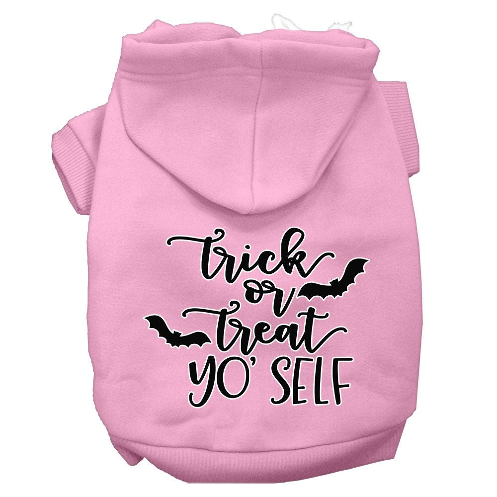 Halloween Pet, Dog & Cat Hoodie Screen Printed, "Trick Or Treat Yo' Self"-7