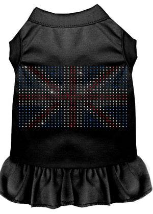 Pet Dog & Cat Dress Rhinestone, "British Flag"-3