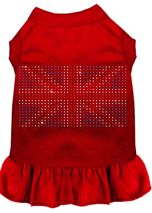 Pet Dog & Cat Dress Rhinestone, "British Flag"-9