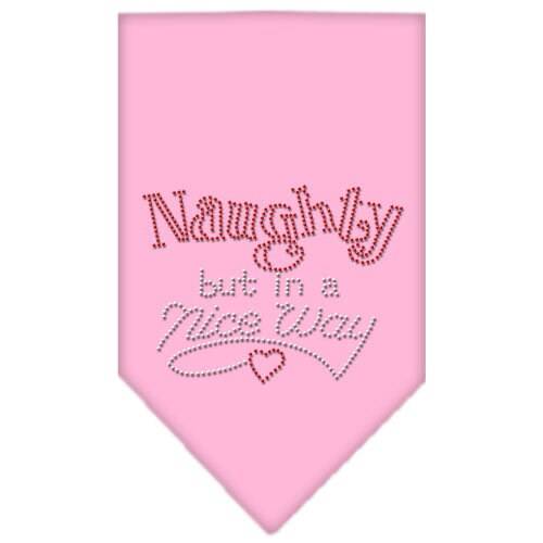 Christmas Pet and Dog Bandana Rhinestone, "Naughty, But In A Nice Way"-1