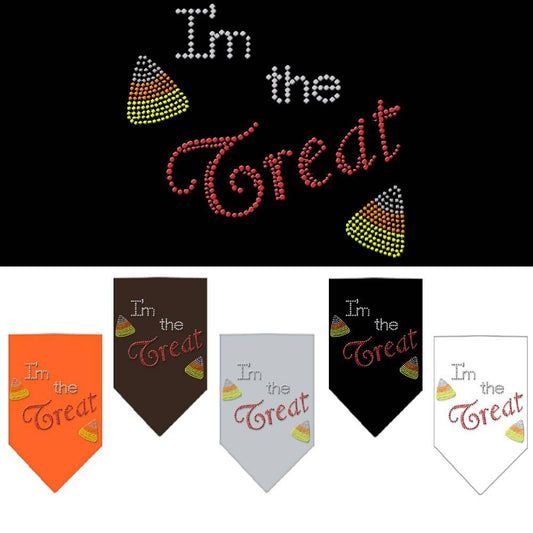 Halloween Pet and Dog Bandana Rhinestone, "I'm The Treat"-0