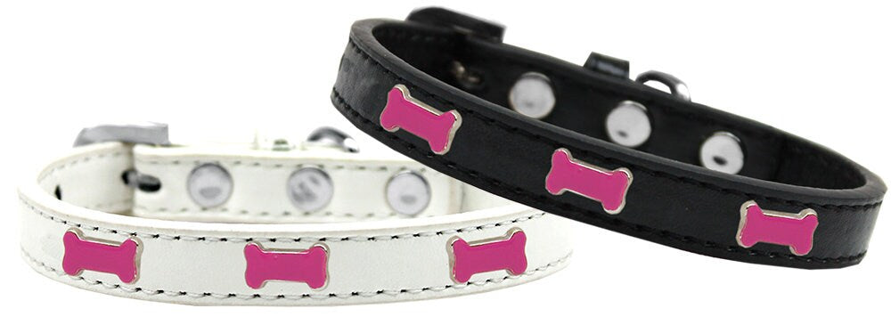 Dog, Puppy & Pet Widget Fashion Collar, "Pink Bone"-0