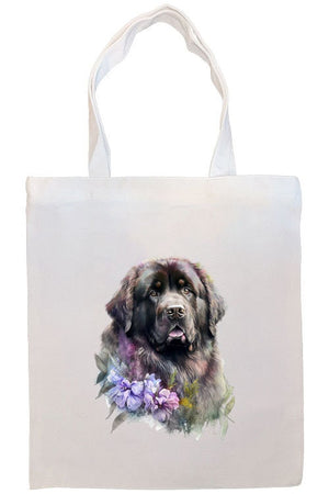 Canvas Tote Bag, Zippered With Handles & Inner Pocket, "Newfoundland"-3