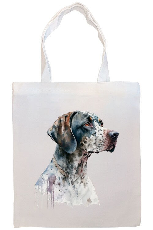 Canvas Tote Bag, Zippered With Handles & Inner Pocket, "Pointer"-3