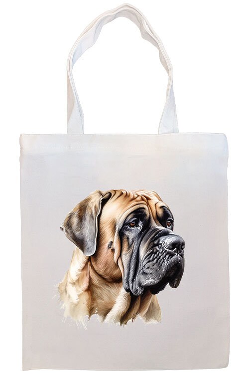 Canvas Tote Bag, Zippered With Handles & Inner Pocket, "Mastiff"-3