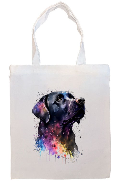 Canvas Tote Bag, Zippered With Handles & Inner Pocket, "Labrador"-3