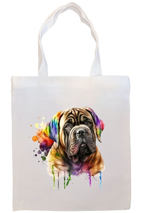 Canvas Tote Bag, Zippered With Handles & Inner Pocket, "Mastiff"-4