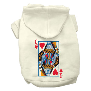 Halloween Pet, Dog & Cat Hoodie Screen Printed, "Queen Of Hearts Costume"-0