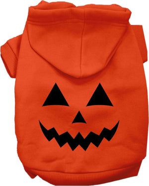 Halloween Pet, Dog & Cat Hoodie Screen Printed, "Pumpkin Face Him Costume"-0