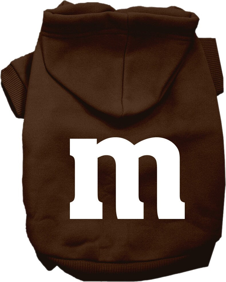 Halloween Pet, Dog & Cat Hoodie Screen Printed, "The M Costume"-4